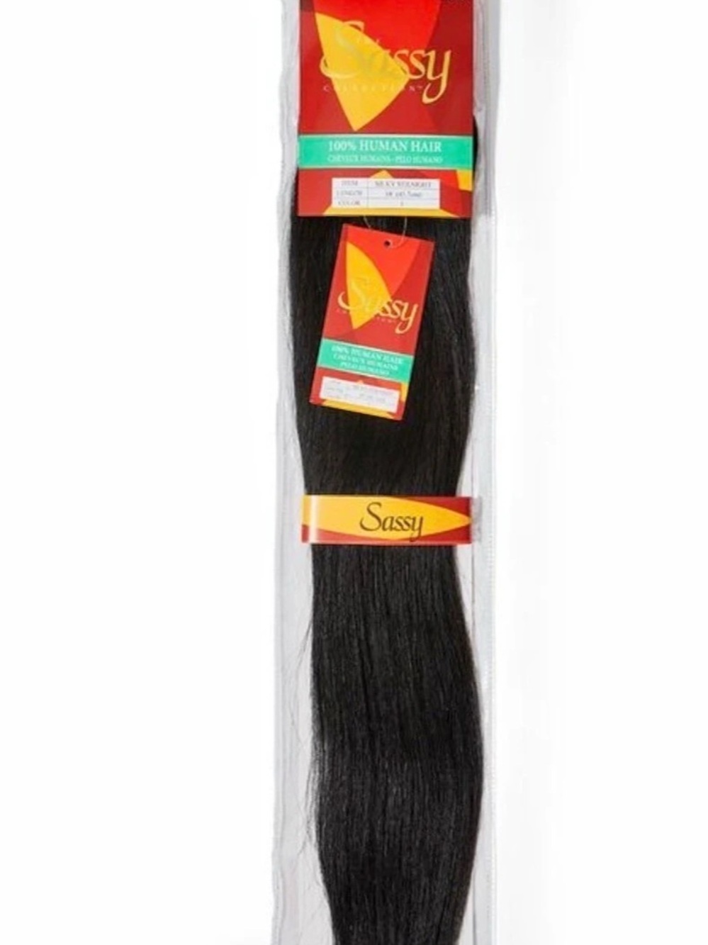 Sassy 100% Human Hair Black Human Hair Extension NWT